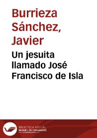 Un jesuita llamado José Francisco de Isla