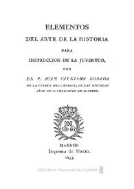 Elementos del arte de la historia para instrucción de la juventud
