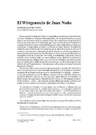 El Wittgenstein de Juan Nuño