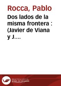 Dos lados de la misma frontera : (Javier de Viana y J. Simões Lopes Neto)
