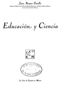 Educación y ciencia : (1915-1939)