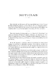 Noticias. Boletín de la Real Academia de la Historia, tomo 78 (marzo 1921). Cuaderno III