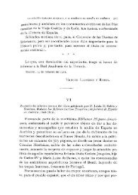 Proyecto de informe acerca del libro publicado por D. Julián M. Rubio y Esteban, titulado 