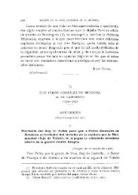 D. Pedro González de Mendoza el de Aljubarrota (1340-1385). Apéndices (Continuación) [IV]