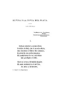 Elvira o La novia del Plata [1870]