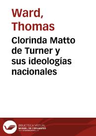 Clorinda Matto de Turner y sus ideologías nacionales