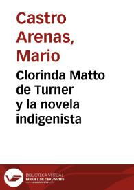Clorinda Matto de Turner y la novela indigenista