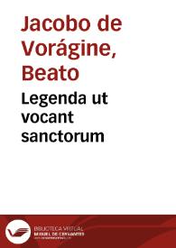 Legenda ut vocant sanctorum