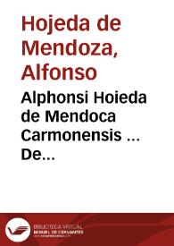 Alphonsi Hoieda de Mendoca Carmonensis ... De beneficiorum incompatibilitate atque compatibilitate tractatus...