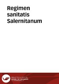 Regimen sanitatis Salernitanum