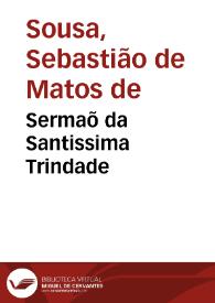 Sermaõ da Santissima Trindade