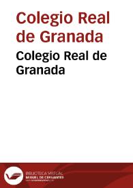 Colegio Real de Granada