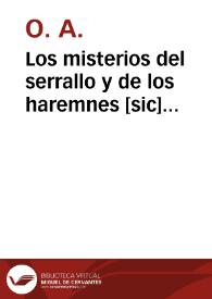Los misterios del serrallo y de los haremnes [sic] turcos
