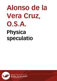 Physica speculatio