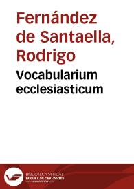 Vocabularium ecclesiasticum