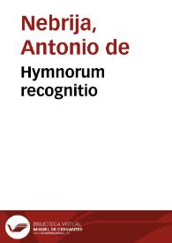 Hymnorum recognitio