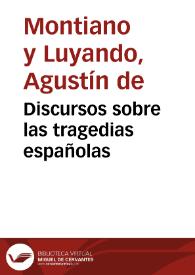 Discursos sobre las tragedias españolas