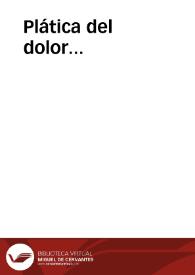 Plática del dolor...