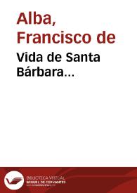 Vida de Santa Bárbara...