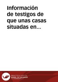 Información de testigos de que unas casas situadas en cercanías de la puerta de Al-masra son propiedad de Mohammad ben Mohammad