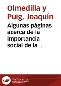 Algunas páginas acerca de la importancia social de la mujer