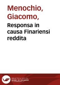 Responsa in causa Finariensi reddita
