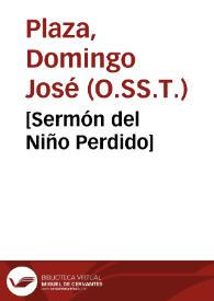 [Sermón del Niño Perdido]