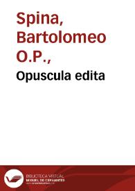 Opuscula edita