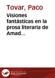 Visiones fantásticas en la prosa literaria de Amado Nervo