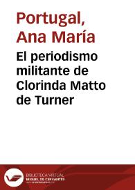 El periodismo militante de Clorinda Matto de Turner