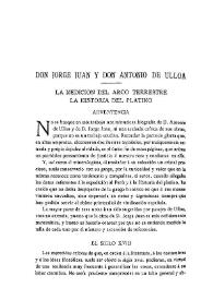 Don Jorge Juan y Don Antonio de Ulloa : La medición del arco terrestre. La historia del platino [I]