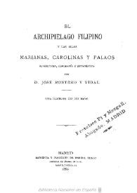 El archipiélago filipino y las Islas Marianas, Carolinas y Palaos: su historia, geografía y estadística