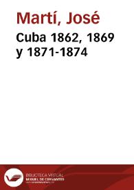 Cuba 1862, 1869 y 1871-1874