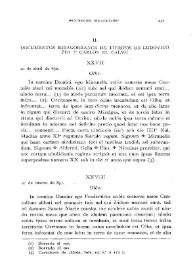 Documentos ribagorzanos de tiempos de Ludovico Pío y Carlos el Calvo [II] (XXVII-LXI)