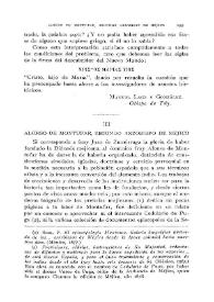 Alonso de Montufar, segundo Arzobispo de Méjico