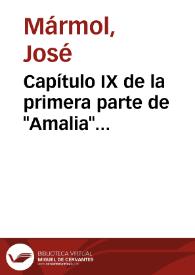 Capítulo IX de la primera parte de 'Amalia' (Montevideo, Imprenta Uruguayana, 1851, Tomo I, pp. 91-103, r. 16)