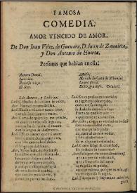 Amor vencido de amor