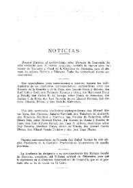 Noticias. Boletín de la Real Academia de la Historia, tomo 86 (enero- marzo 1925). Cuaderno I