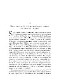 Notas acerca de la encuadernación artística del libro en España