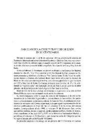 San Juan de la Cruz y Fray Luis de León en su centenario