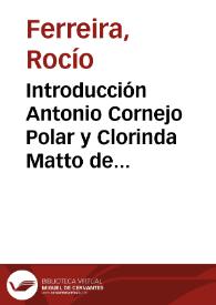 Introducción Antonio Cornejo Polar y Clorinda Matto de Turner