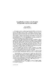 La polémica en torno a La Perinola de Quevedo con un texto inédito