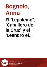 El 'Lepolemo', 'Caballero de la Cruz' y el 'Leandro el Bel'