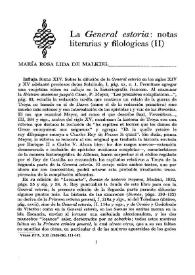 La General Estoria : notas literarias y filológicas (II)