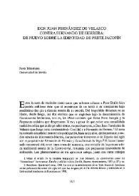 Don Juan Fernández de Velasco contra Fernando de Herrera : de nuevo sobre la identidad de Prete Jacopín
