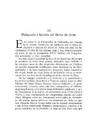 Fisiografía e historia del Barco de Ávila