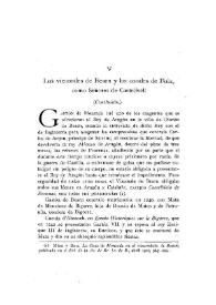 Los vizcondes de Bearn y los condes de Foix, como Señores de Castellvell (Conclusión)