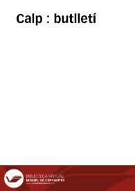 Calp : butlletí