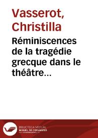 Réminiscences de la tragédie grecque dans le théâtre cubain contemporain : José Triana, 