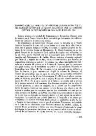 Academia : Boletín de la Real Academia de Bellas Artes de San Fernando. Primer semestre 1954. Número 3. Informes y Comunicaciones